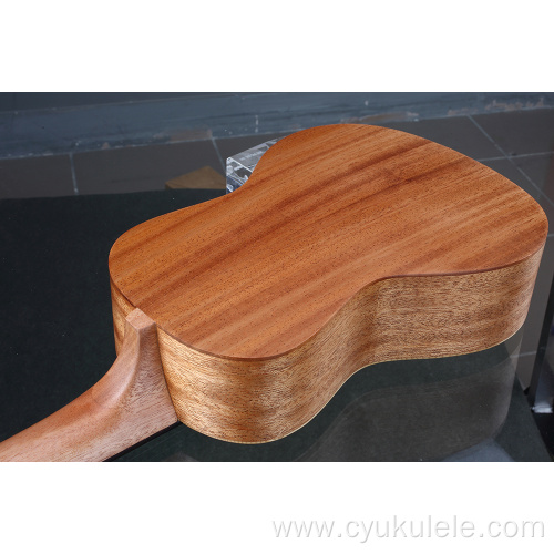 Sound hole on inlaid twill wood edge ukulele